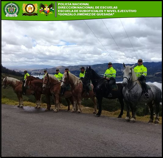 EscuelaSubof's tweet photo. La patrulla montada realiza actividades de acercamiento con la comunidad de Sibaté. https://t.co/J54jobjHqa