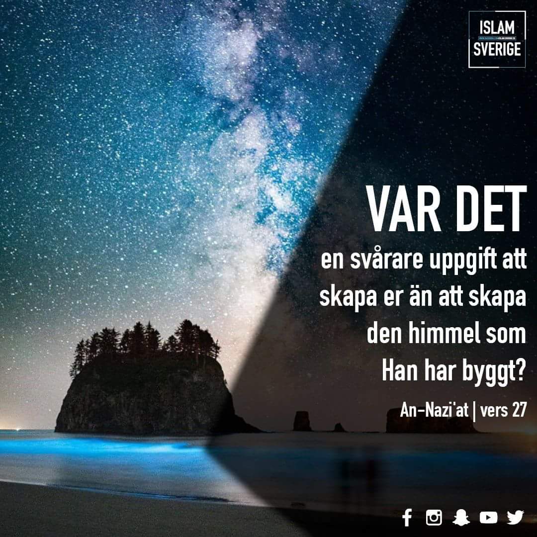 IslamSverige's tweet photo. Det finns inget som är svårt för Allah🌹
#AllahuAkbar #Sverige https://t.co/T8nQ62mjOc