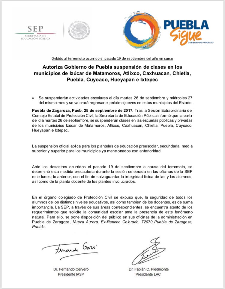 SEP Puebla. tweet media