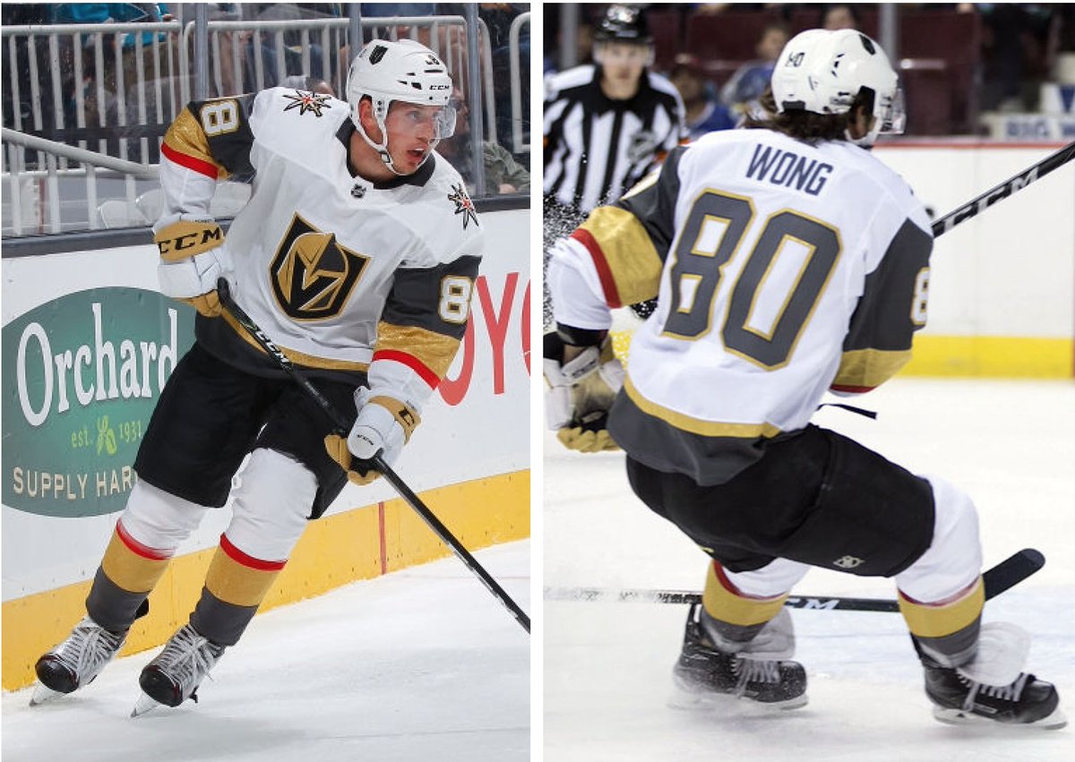 Road white uniforms suit Golden Knights just fine