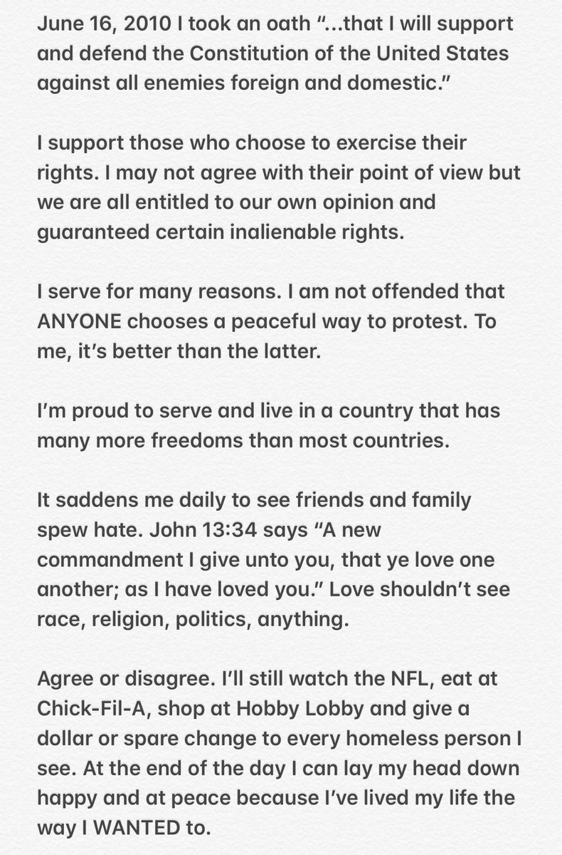 MsRachelLynn's tweet image. This is my opinion. 

#LikeItOrLeaveIt #TakeAKnee #DontTakeAKnee #EitherWayJustBeHappy