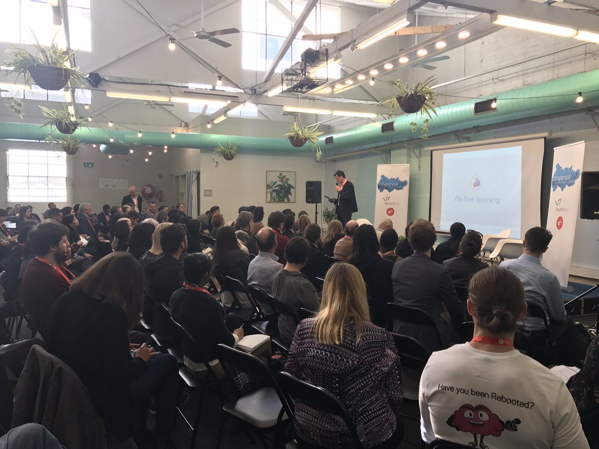 Tim Power sharing his awesome edtech story at Edupreneur. #educhange <a href="/EduChangemakers/">EC</a>