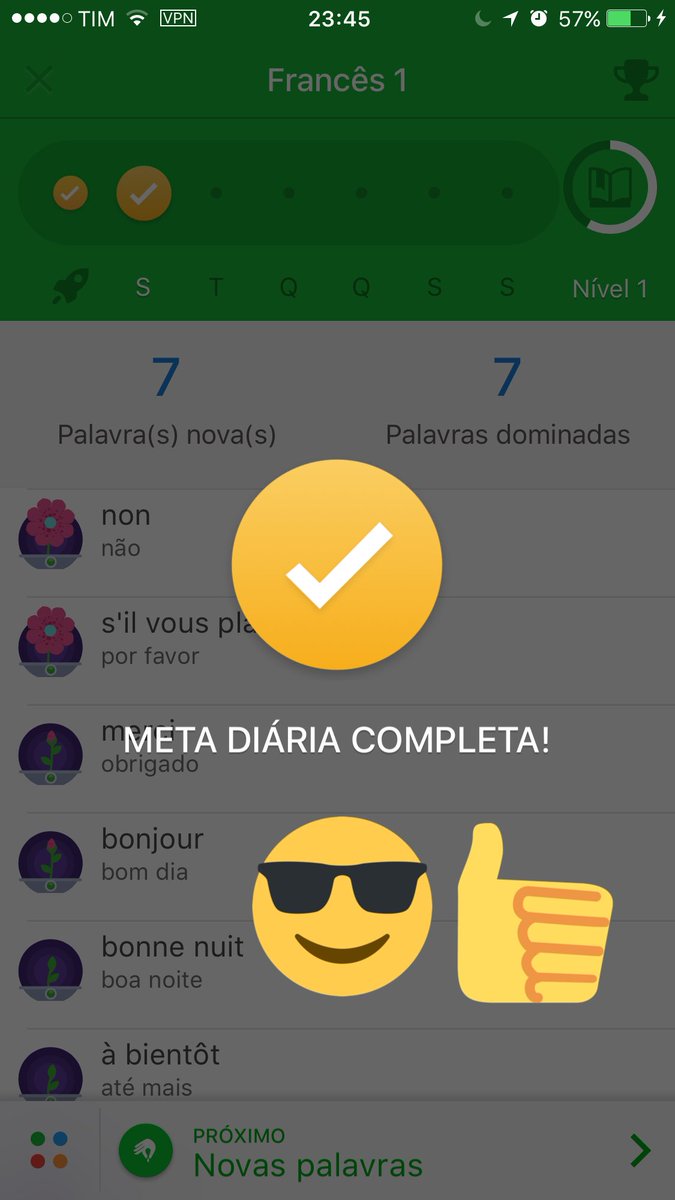 Thyemi_i's tweet photo. Revisão de francês 1✔️  7 Palavras novas, 7 palavras dominadas 👊🏻🤓👍🏻 #BetaQuerLab #ParceirosBeta https://t.co/sDC7K7fwsU