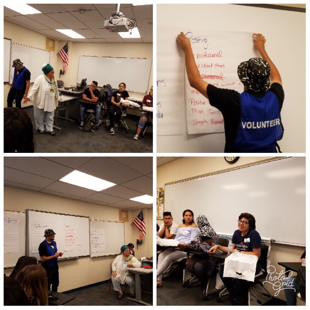 DECADVHS's tweet photo. DECA was able to participate w/ Yes Club, Avid, &amp; Stuco to the 6th Annual Youth &amp; Peace Conference at Pima! Thank you we had a lot of fun!🔷 https://t.co/dqWIraEhOx