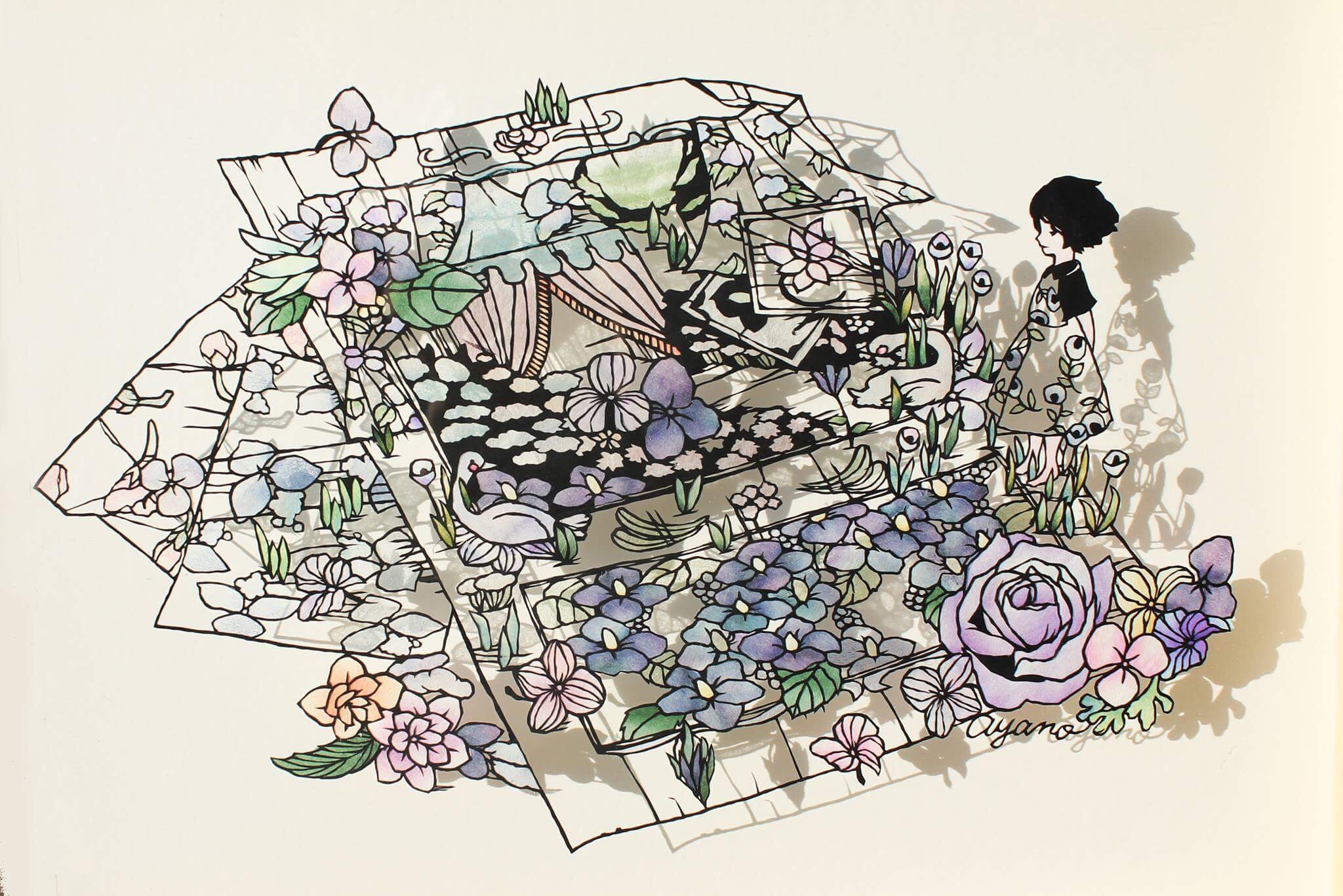 佐川綾野 切り絵作家 Sur Twitter 素敵な企画ありがとうございます 和紙で色付けした切り絵と 切り絵のアクセサリー 切り絵の宝石を制作しています 宜しくお願いします 切り絵 レジン