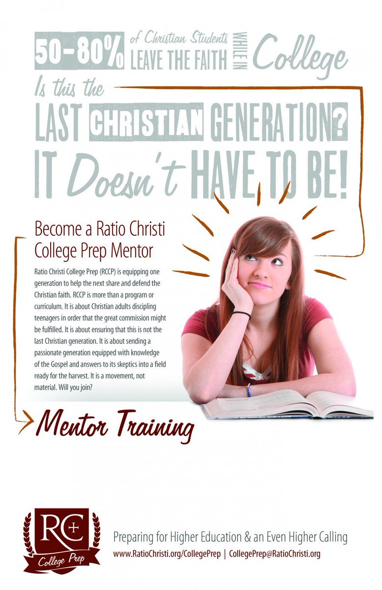 RC's Applied Apologetics Speaker Training this weekend in #Charlotte #NC! ratiochristi.org/collegeprep/ev…