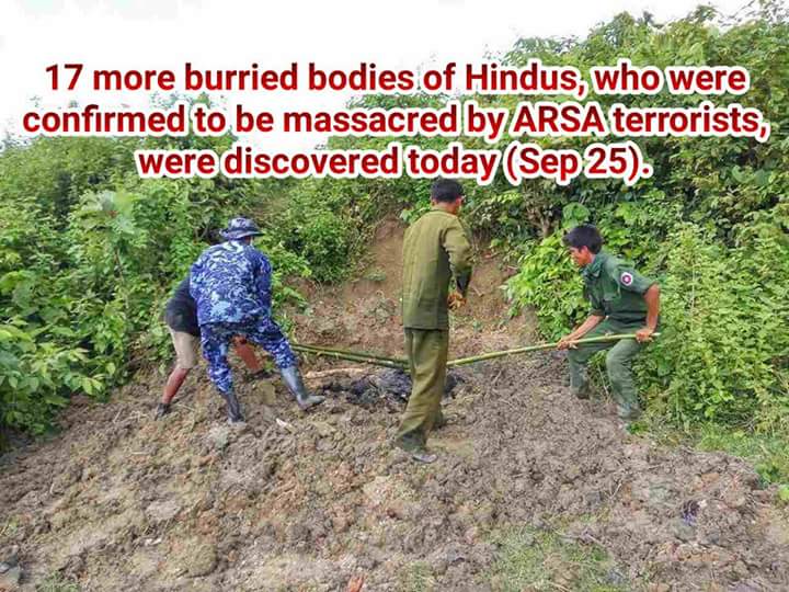 ARSA terrorists committed gruesome mass killing against members of Hindu community in Myanmar's western Rakhine state. <a href="/ajplus/">AJ+</a> 
<a href="/BBCWorld/">BBC News (World)</a>