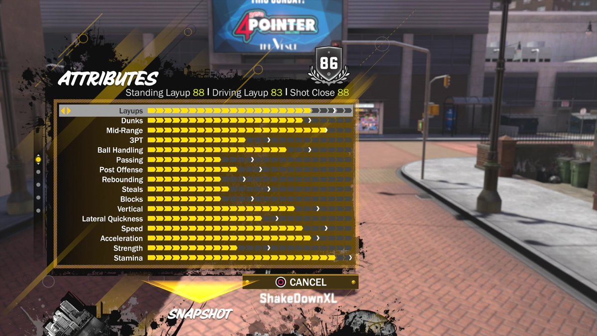 ShakeDown2012's tweet photo. Randomly linked up w/some subs in the Neighborhood. F'd around &amp; got a Triple Double #PostPatch Love 👀the Attribute Numbers btw #NBA2K18  👊🏿 https://t.co/YyXjSOsctv