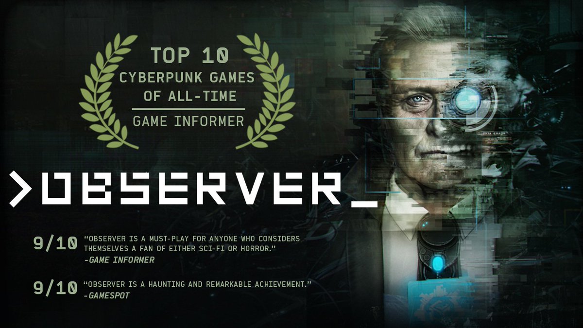 bracubi's tweet image. #observergame Today we are going to play this beautiful game of cyberpunk. OBSERVER
twitch.tv/bracubi
@TwitchTVGaming #Nv5