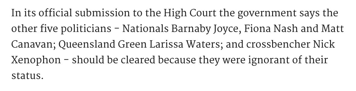 latikambourke's tweet photo. Sack Greens and One Nation Senator but keep all Govt Mps embroiled in citizenship scandal, Aust Govt to argue: https://t.co/Y2LuYs0Qq5 https://t.co/aXwJh7ALQ2