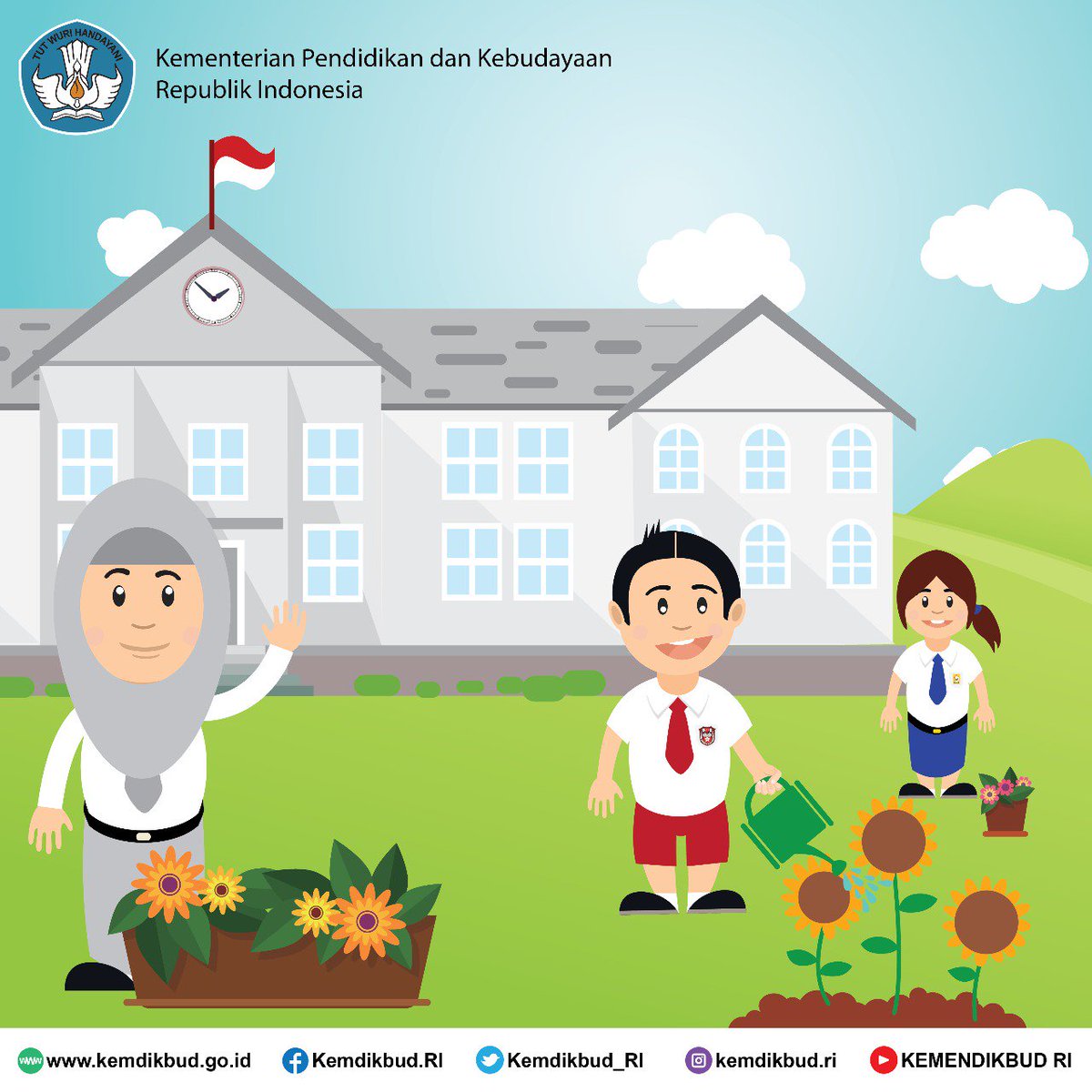 30 Ide Gambar  Menjaga Lingkungan Sekolah  Terkeren Homposter