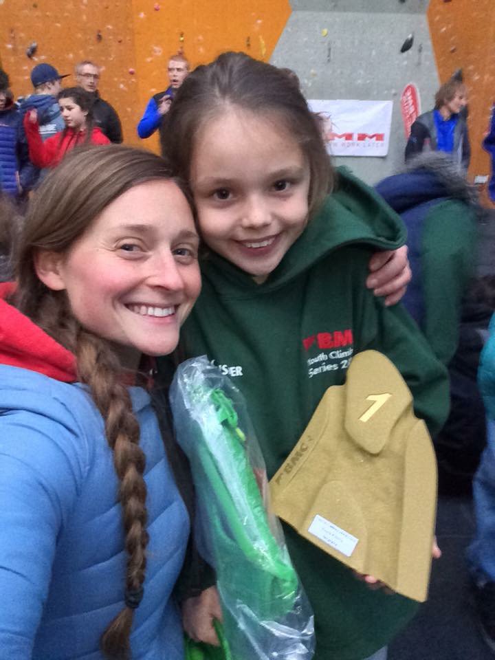 Only 10 years old and already a great climber is our <a href="/LilCrusherLucy/">Lucy Garlick</a> -pledgesports.org/projects/europ… #climbing