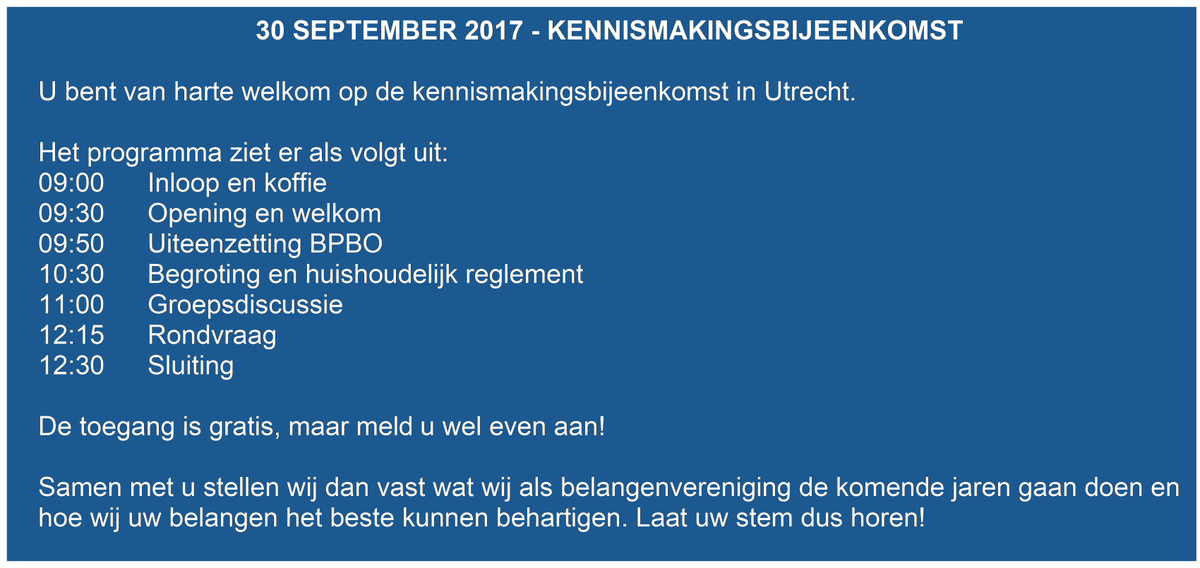 De_BPBO's tweet photo. Draag uw steentje bij en denk mee wat wij voor u en alle de BOA opleiders in NL kunnen betekenen. Zat. 30 sept https://t.co/0kYrReN02u https://t.co/ipyH2Udt5S