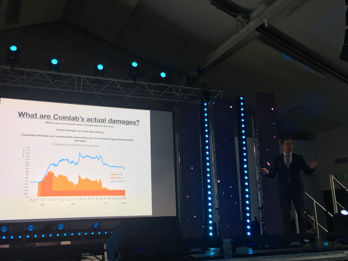 UlvBjornsson's tweet photo. Hearing from Daniel Kelman on #MtGox currently technically solvent and @coinlab suit damaging @MtGox breach victims #WorldBlockchainForum https://t.co/hvzaUvxAU7