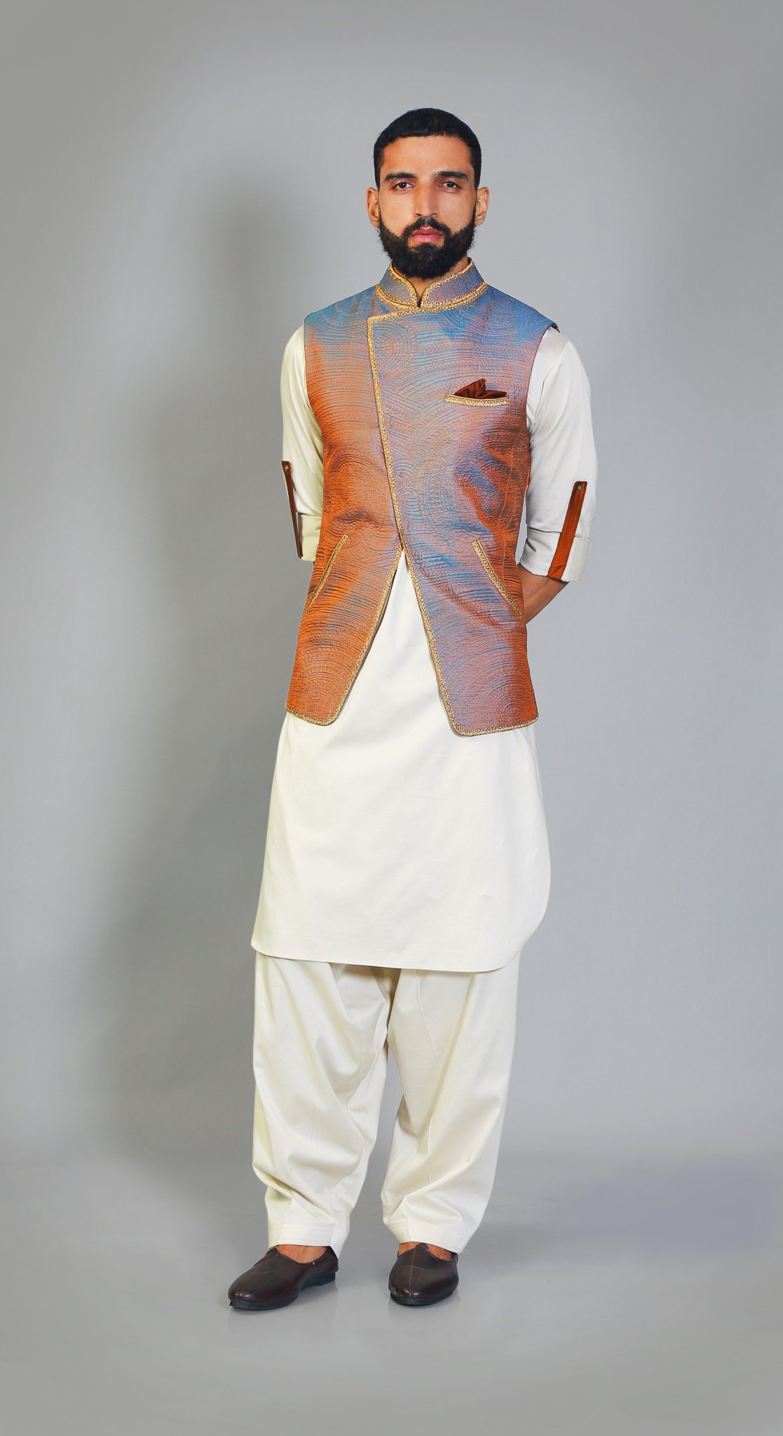 Pathani suit with sadri hot sale