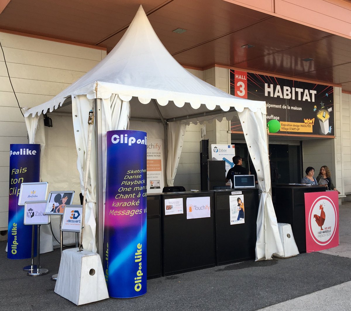 Payrfect_France's tweet photo. Encore une belle journée pour les #startup @Payrfect_France @AMFrenchTech @Foire_Marseille @TouchifyApp @ZABOX_France @Cliponlikeprod https://t.co/8mN2vY4uQC
