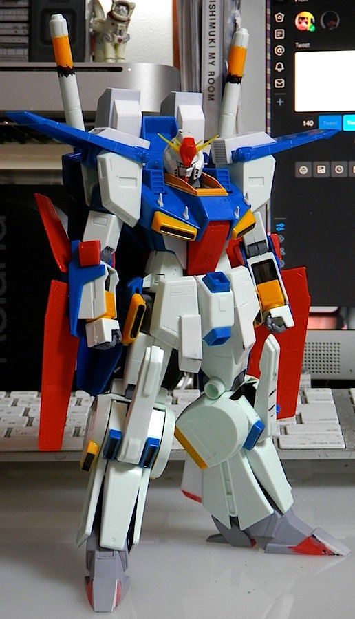 旧キット1 100zzガンダム 強化型 Twitter