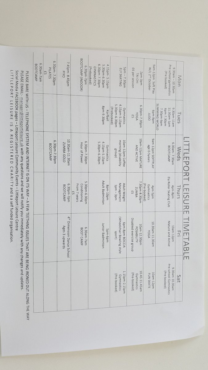 Littleport Leisure tweet media