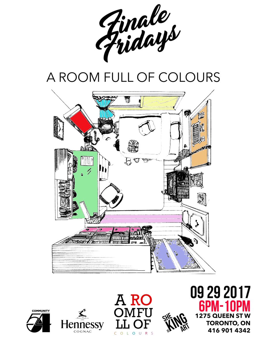 RoDolla's tweet photo. This Friday!!
1275 Queen St W
Toronto  
6pm-10pm 🙏🏾🚪
#arfocolours #FinaleFridays #community54 https://t.co/hBNKdpJs1m