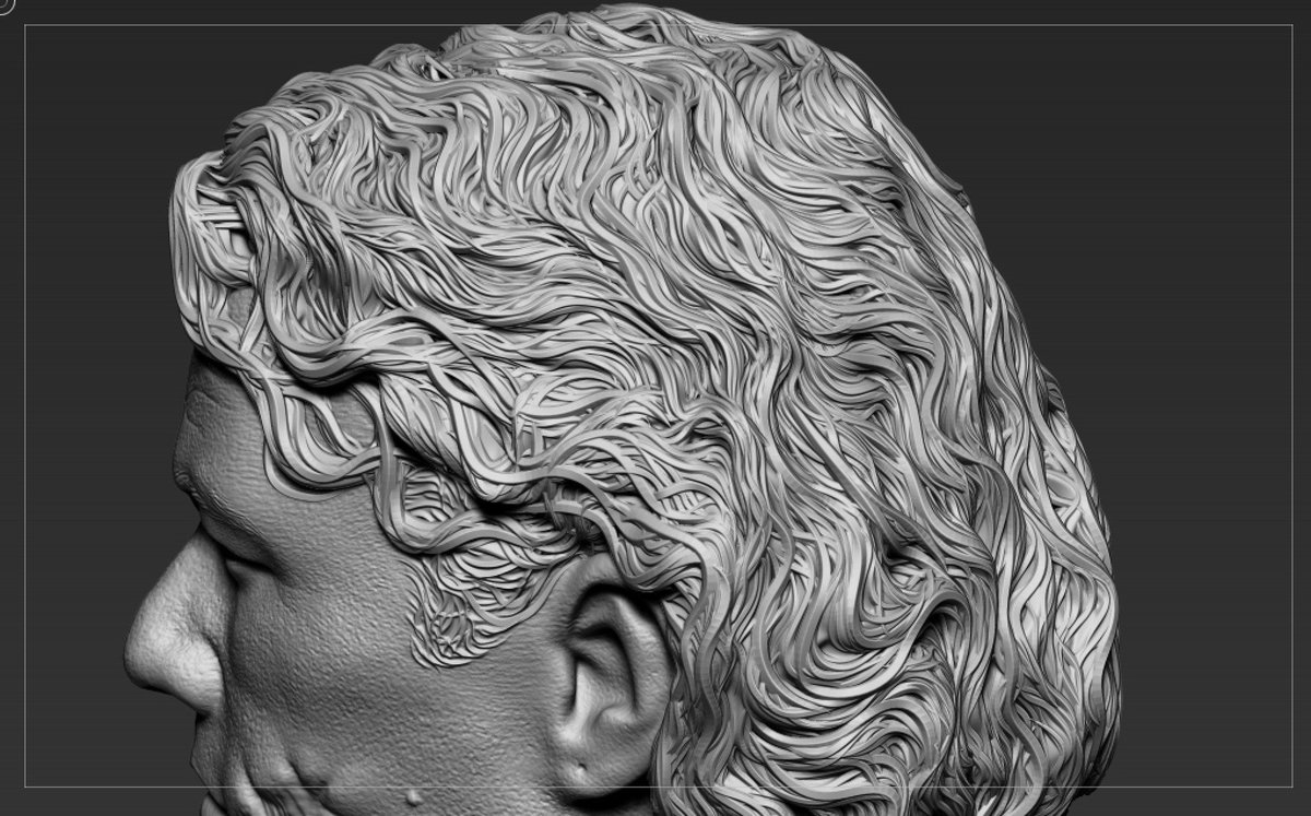 O Xrhsths 島崎恭一head Sculptor Sto Twitter Dean Tolliver氏の作品 これ髪の毛凄えなぁ 何ブラシ使ってスカルプトしてるんだろ Zbrush