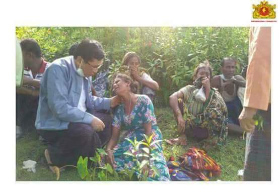 The bodies of Hindus which have been exhumed today include women bound, gagged, raped and killed by #Bengali terrorists
#ARSA
#SaveRakhine