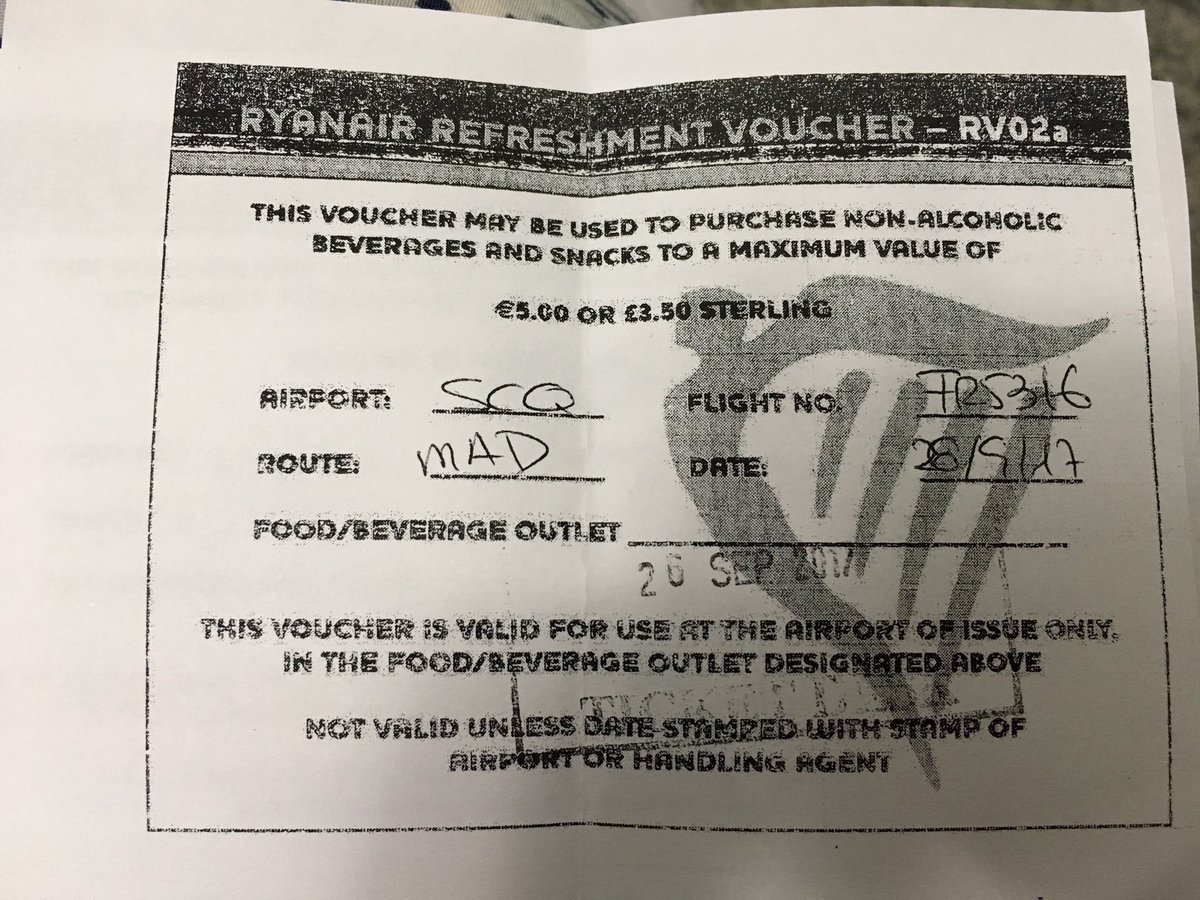 8am:After waiting since 5am at the airport- such grace by <a href="/Ryanair/">Ryanair</a>.PS:Cheapest breakfast option is 6.50€ 🙈#ryanairhatespilgrims #badservice
