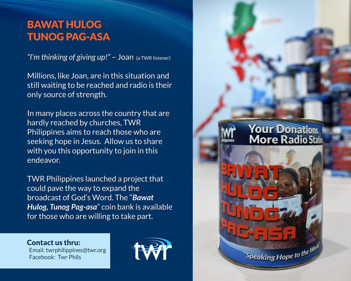 TWRPhils's tweet photo. TWR Philippines launched a project that could pave the way to expand the broadcast of God's word. https://t.co/hXkE79bboH
