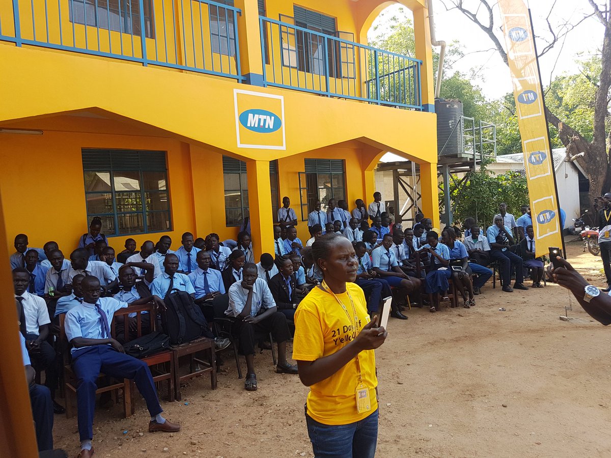 samdaka's tweet photo. Preparations in high gear as @MTNSSD team get ready to hand over a computer lab to JIHS @mowzeth @eemussu https://t.co/FSON0B91CB