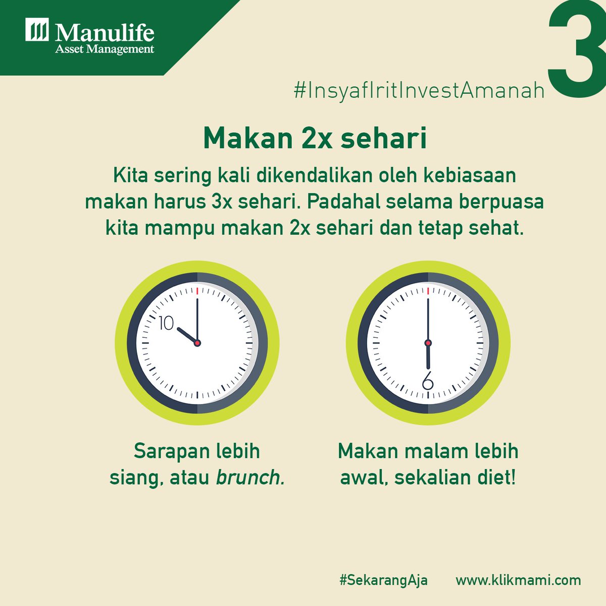 Reksa Dana Manulife En Twitter Kembalikan Prinsip Makan Ke Esensinya Makan Untuk Hidup Bukan Hidup Untuk Makan Sekarangaja Https T Co I6uk1av7fe Twitter