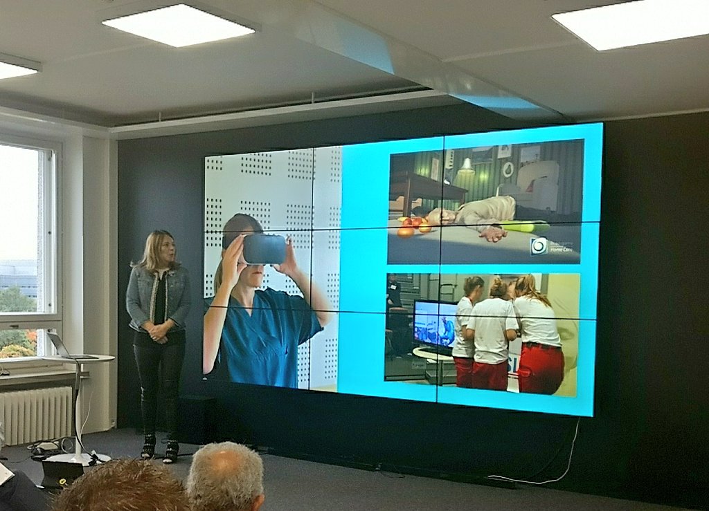 practigame's tweet image. Our CEO @JaanaMai pitching about using #seriousgames in educating #healthcare #professionals for Princess Maxima Center at @VerticalVC