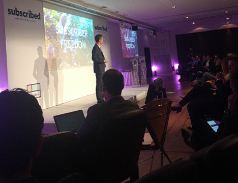 SlimPay_FR's tweet photo. Le key Word de l'intervention de @tientzuo @Zuora : #subscriberfreedom #subscribed17 https://t.co/r0B3XuJ3HX