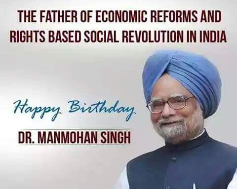 Happy birthday Dr.Manmohan Singh 