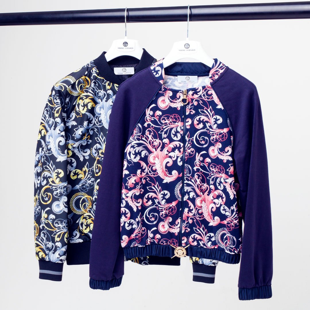 ChoiceStoreKids's tweet image. #Versace apply their signature bold prints to the #YoungVersace childrens line | Available in-store now!