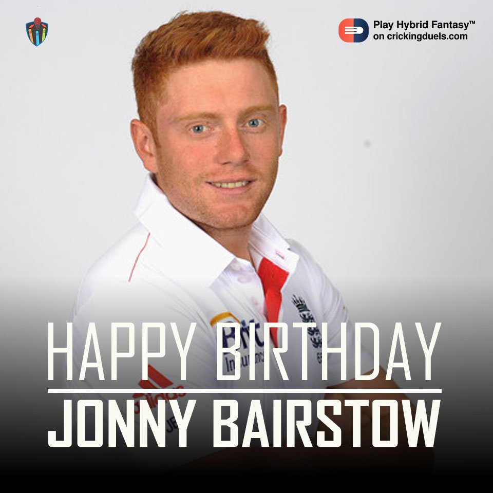 Happy Birthday, Jonny Bairstow. The English cricketer turns 28 today. 