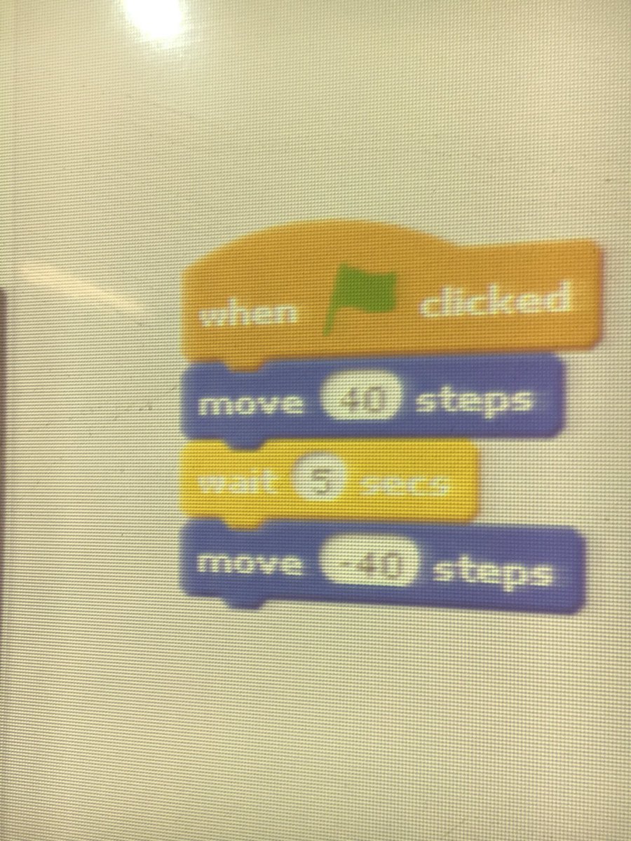 ScoilIde's tweet image. Start of #ScratchMaths in 2nd as children &amp;amp; @MICLimerick Student Teachers on placement use directed numbers to move the Sprite over &amp;amp; back.