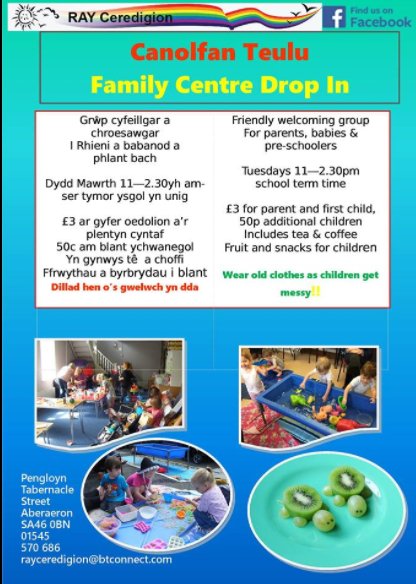 Join in the fun every Tuesday with <a href="/RAYCeredigion/">RAY Ceredigion</a> 
#Aberaeron