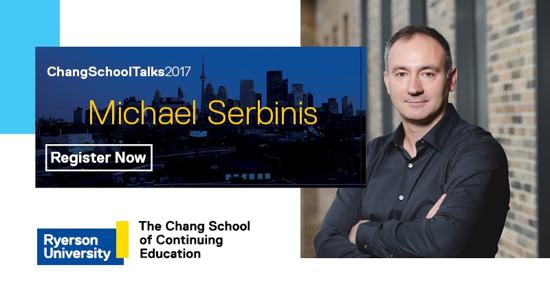 Don't miss! On Nov. 7, we welcome Michael Serbinis, founder of Kobo &amp; CEO of <a href="/JoinLeague/">League</a> to ChangSchoolTalks. Enrol: ow.ly/j9sO30fqWV1