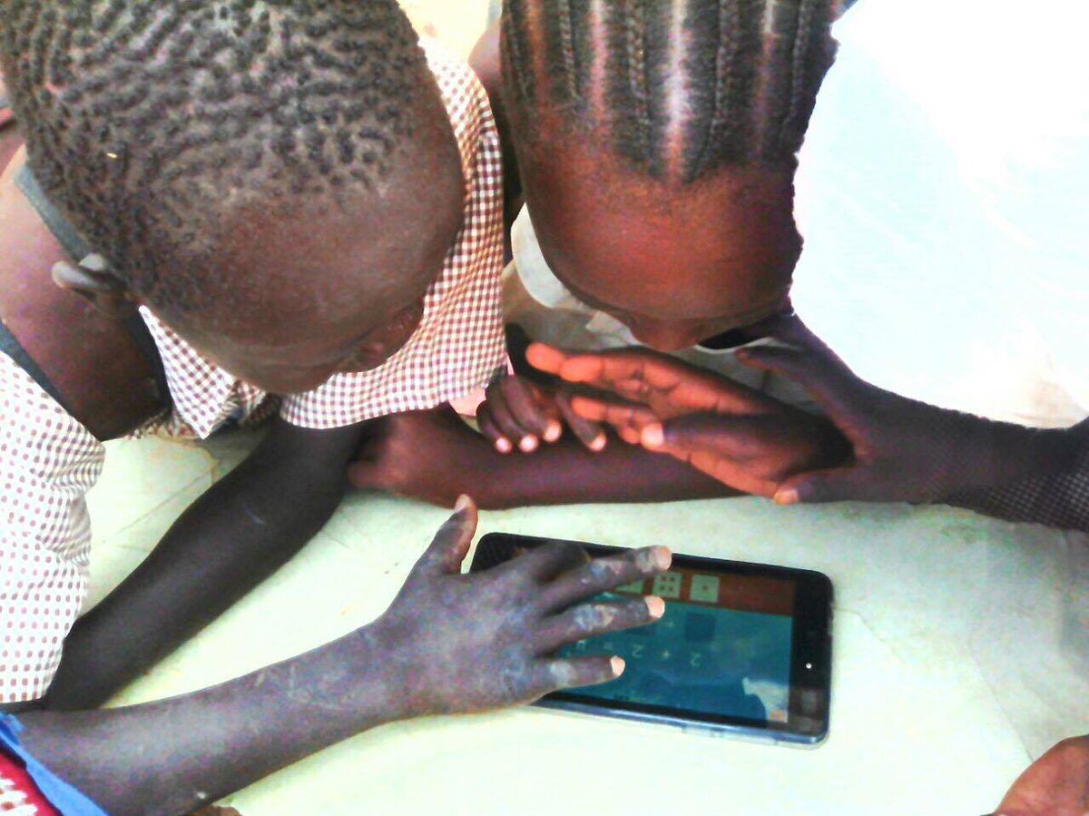WeAreCohere_Org's tweet photo. Day 3 of the Kitkit app trial, the children are loving the content and the fun in it! #Education #Refugees #EducationForAll #Xavierproj https://t.co/c74rwjiUYv