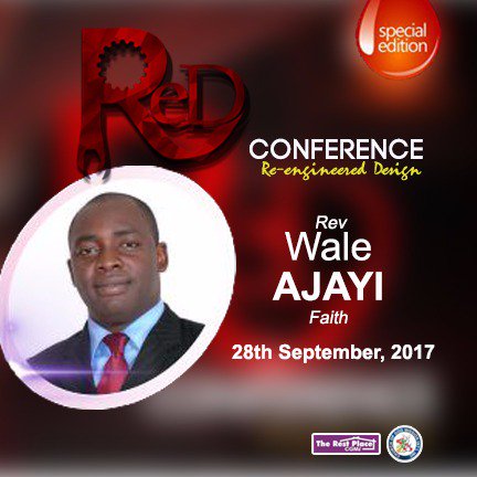 #SeptemberIsRed
ReD Conference continues on Thursday, 28th September 2017 with Rev. Wale Ajayi speaking on FAITH