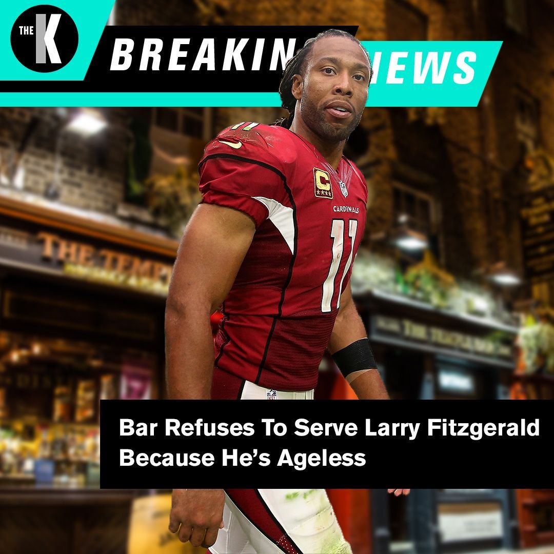 TheKicker's tweet image. Too bad for @LarryFitzgerald, but they could lose their liquor license. #BreakingNews