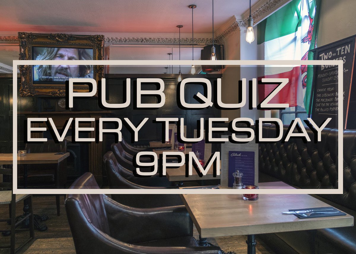 Fill your #brains with knowledge and your bellies with #burgers and #beer. First prize is a £40 voucher! <a href="/WhatsOnEdinburg/">What's On Edinburgh</a> <a href="/WhatOnEdinburgh/">What's On Edinburgh</a>