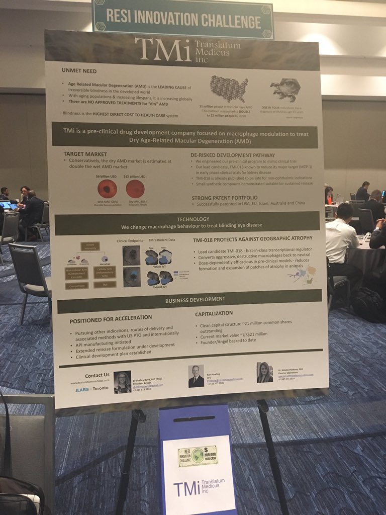 tmibio's tweet photo. Come check out TMi at poster board 30 #RESIBOS17 #InnovationChallenge https://t.co/bz4czw4sva