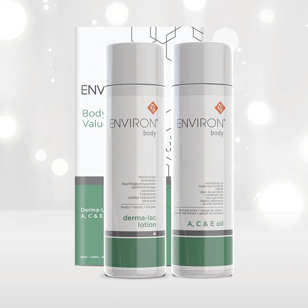Receive an EXTRA 100ml A,C,E Oil FREE when you purchase the limited edition Environ BODY ESSENTIALS VALUE PACK. bit.ly/2vZbV5O
