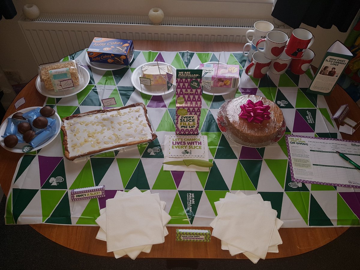 just_staceyPics's tweet photo. Had my #CoffeeMorning yesterday & raised £84.05 so far! 💚💚💚 #macmillancoffeemorning #Cakewin #coffeetime #fundraising https://t.co/28dOLafm12