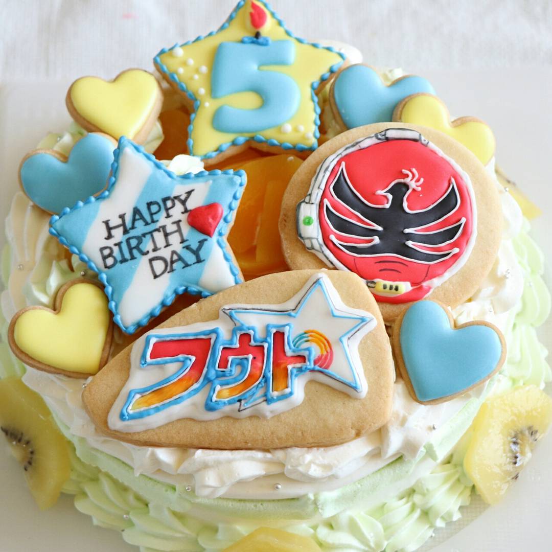 ノン吉 A Twitter 宇宙戦隊キュウレンジャー 鳳凰ソルジャー ホウオウソルジャー 誕生日 誕生日ケーキ キュウレンジャー アイシングクッキー