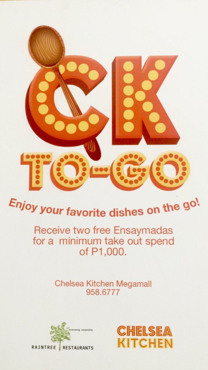 raintreeCK's tweet photo. Don't forget your pasalubong! 🍴#lovechelseakitchen #raintreerestaurants #cktogo https://t.co/h4Rajx56P8