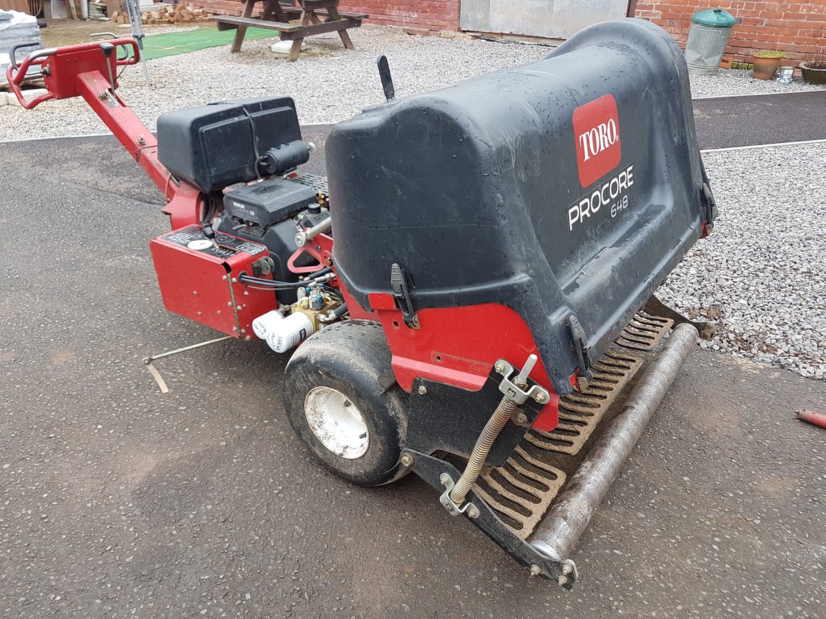 Greens being cored this week, #WORK #greens