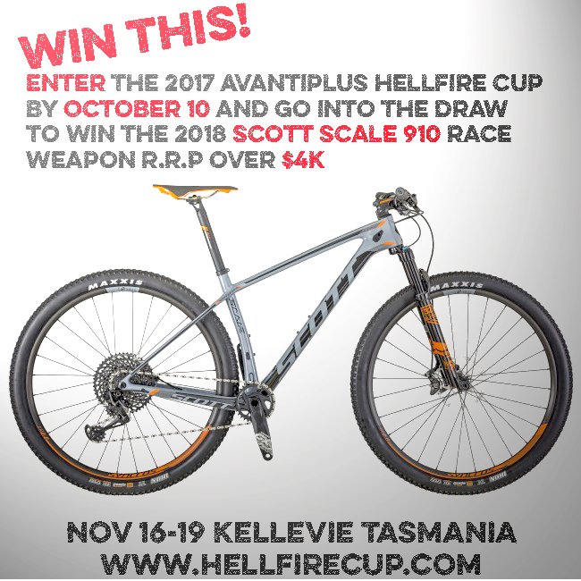 Win this bad ass hard tail by entering this years Avantiplus Hellfire Cup
