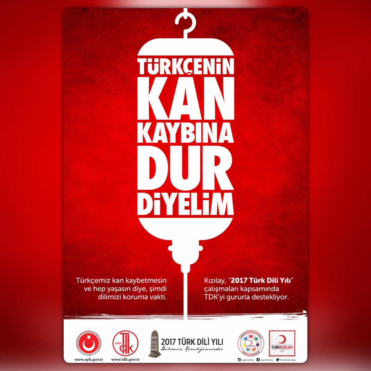 Türkçemiz, temsil ettiği değerler bakımından barış, sevgi ve hoşgörünün dili. <a href="/TurkKizilayi/">Kızılay</a> gençleri dilimize sahip çıkıyor.
#TürkDilBayramı