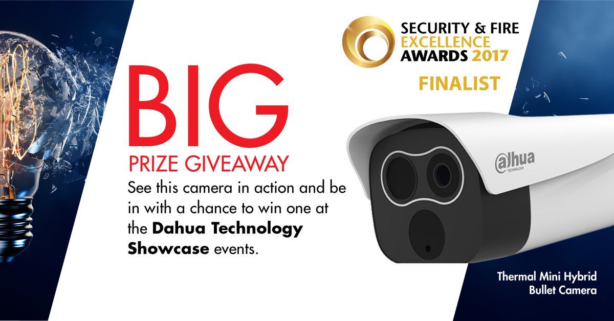 See this camera in action and be in with a chance to win one at Dahua Technology Showcase. Click here to register: bit.ly/2wNkG6X